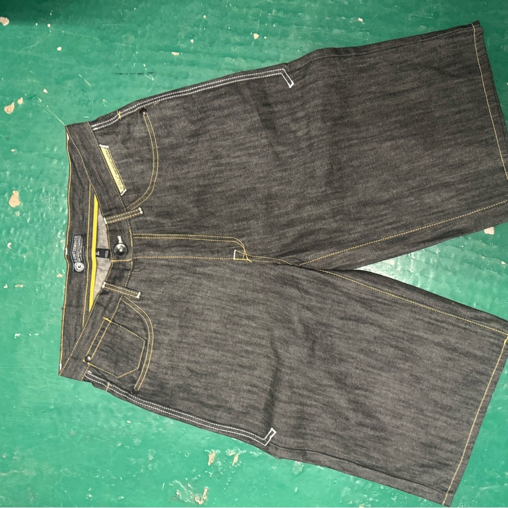 Vintage G-Unit Jorts 34 Black Denim Shorts Embroidered Y2K Skater  50 Cent